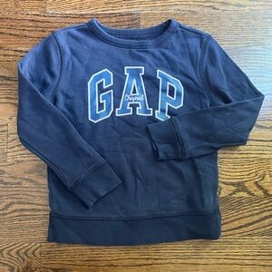 GAP logo Boys Crewneck Blue Navy sweatshirt size S
